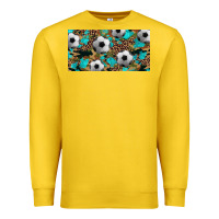Lemon western leopard camouflage turquoise soccer licence plate template Premium Sweatshirt - Artiststas