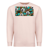 Pale Pink western leopard camouflage turquoise soccer licence plate template Premium Sweatshirt - Artiststas