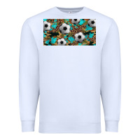 White western leopard camouflage turquoise soccer licence plate template Premium Sweatshirt - Artiststas