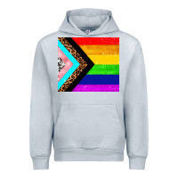 Heather Grey pride flag Urban Hoodie - AdoDesignShop