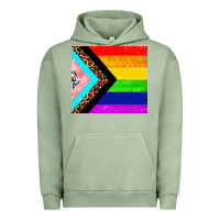 Pigment Oil Green pride flag Urban Hoodie - AdoDesignShop