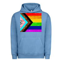 Pigment Pebble Blue pride flag Urban Hoodie - AdoDesignShop