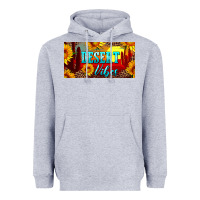 Heather Grey desert vibes license plate Heavyweight Hoodie - Artiststas