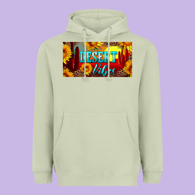 Desert Vibes License Plate Heavyweight Hoodie Designed By Artiststas