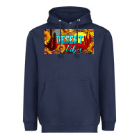 Navy desert vibes license plate Heavyweight Hoodie - Artiststas