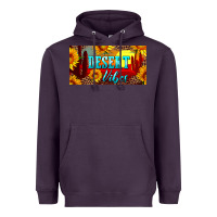 Plum desert vibes license plate Heavyweight Hoodie - Artiststas