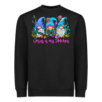 Black Jesus Is My Anchor Heavyweight Sweatshirt - CowhideDigitalArt