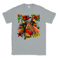 Heather Grey Free-ish since 1865 Juneteenth black girl sneakers Classic Tee - RanaPortraitStore