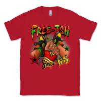 Red Free-ish since 1865 Juneteenth black girl sneakers Classic Tee - RanaPortraitStore