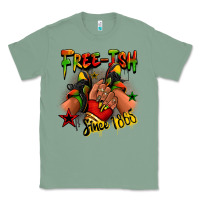 Sage Free-ish since 1865 Juneteenth black girl sneakers Classic Tee - RanaPortraitStore