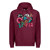 Burgundy pta physical therapy assistant hearts Premium Hoodie - Jasminsmagicworld