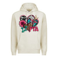 Oatmeal Heather pta physical therapy assistant hearts Premium Hoodie - Jasminsmagicworld