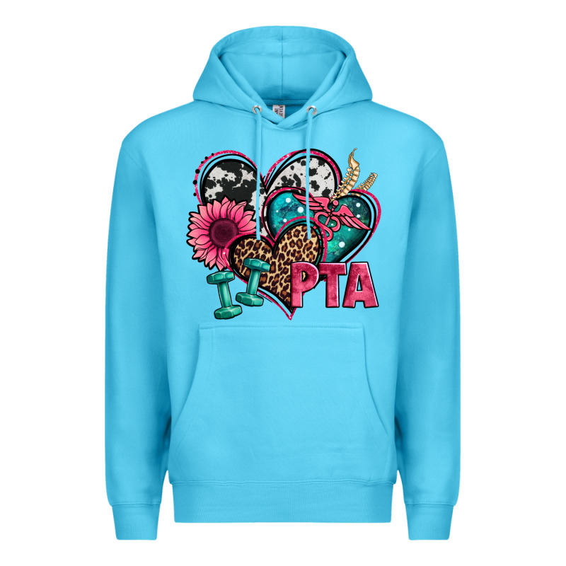 Pta Physical Therapy Assistant Hearts Premium Hoodie by Jasminsmagicworld | Teevron