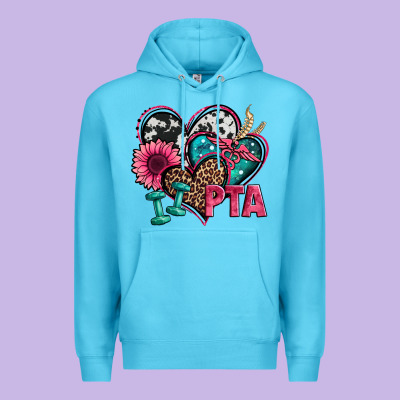Pta Physical Therapy Assistant Hearts Premium Hoodie Designed By Jasminsmagicworld