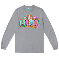 Heather Grey Western Mama Easter Long Sleeve Tee - CowGirlArtShop