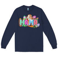 Navy Western Mama Easter Long Sleeve Tee - CowGirlArtShop