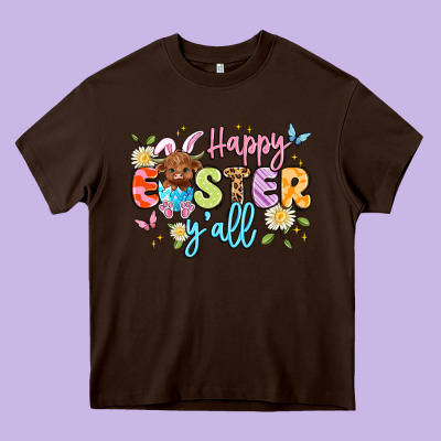 Happy Easter Yall Heavy Core Tee Designed By Artiststas