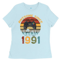 Baby Blue Awesome Since 1991 Ladies Tee - Bettercallsaul