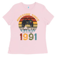 Bubblegum Pink Awesome Since 1991 Ladies Tee - Bettercallsaul