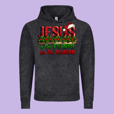 Jesus Is The Reason For The Season Vintage Hoodie Designed By Cowgirlartshop