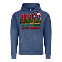 Vintage Denim jesus is the reason for the season Vintage Hoodie - CowGirlArtShop