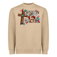 Mushroom jesus is my valentine Heavyweight Sweatshirt - CowhideDigitalArt