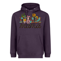 Plum farm mama with baby pigs Heavyweight Hoodie - Artiststas
