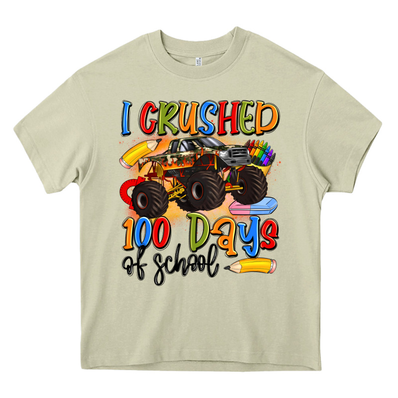 I Crushed 100 Days Of School Heavy Core Tee by Artiststas | Teevron