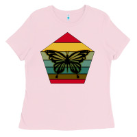 Bubblegum Pink butterfly Ladies Tee - Bettercallsaul