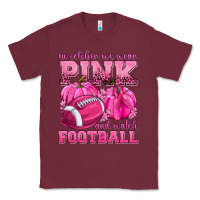 Burgundy In October We Wear Pink Watch Football Classic Tee - texasbilliewilder