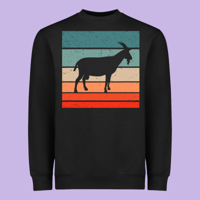 Goat Goats Retro Style Vintage 140 Goat Lover Heavyweight Sweatshirt Designed By Artmosaic