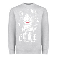 Heather Grey Limited Edition The-Cure-Robert-Smith Heavyweight Sweatshirt - ArtMosaic