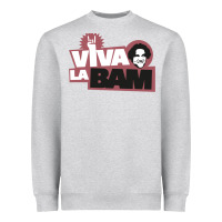 Heather Grey viva la bam Heavyweight Sweatshirt - ArtMosaic