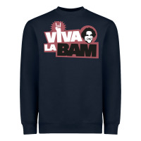Navy viva la bam Heavyweight Sweatshirt - ArtMosaic