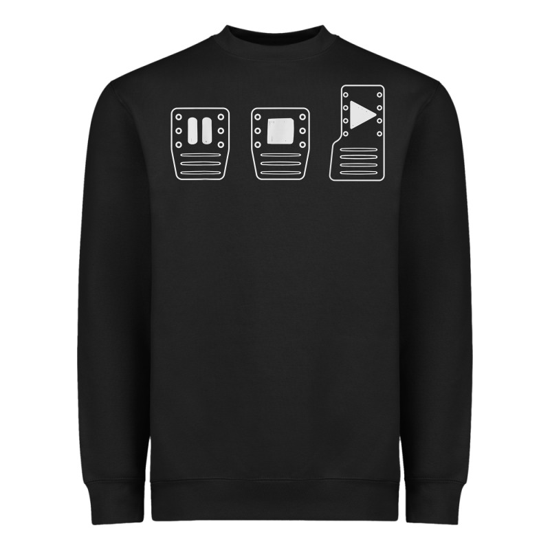 Save Manual Pedal Diagram Stick Shift Car Lover T Shirt Heavyweight Sweatshirt by ArtMosaic | Teevron