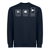 Navy save manual pedal diagram stick shift car lover t shirt Heavyweight Sweatshirt - ArtMosaic