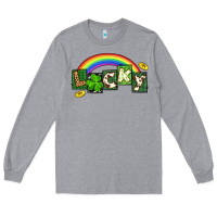 Heather Grey Lucky St. Patrick's Day Long Sleeve Tee - CowGirlArtShop