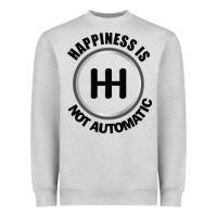 Heather Grey Happiness is Not Automatic..Save the manuals.. 3 Pedals Cars Lovers gi Heavyweight Sweatshirt - ArtMosaic