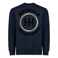 Navy Happiness is Not Automatic..Save the manuals.. 3 Pedals Cars Lovers gi Heavyweight Sweatshirt - ArtMosaic