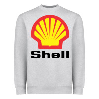 Heather Grey Copy of shell gasoline Heavyweight Sweatshirt - ArtMosaic