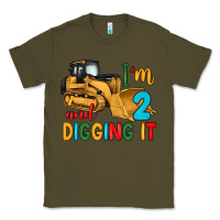 Army Green i'm 2 and digging it Classic Tee - Artiststas