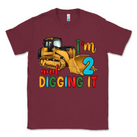 Burgundy i'm 2 and digging it Classic Tee - Artiststas