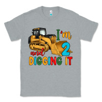 Heather Grey i'm 2 and digging it Classic Tee - Artiststas