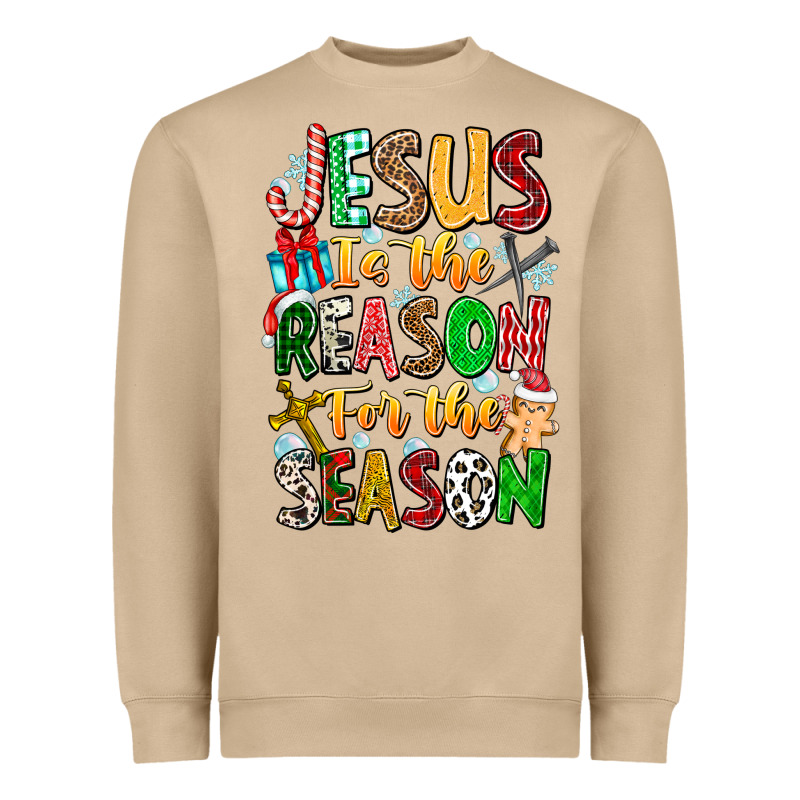 Jesus Is The Reason For The Season Heavyweight Sweatshirt by CowhideDigitalArt | Teevron