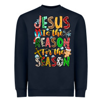 Navy jesus is the reason for the season Heavyweight Sweatshirt - CowhideDigitalArt