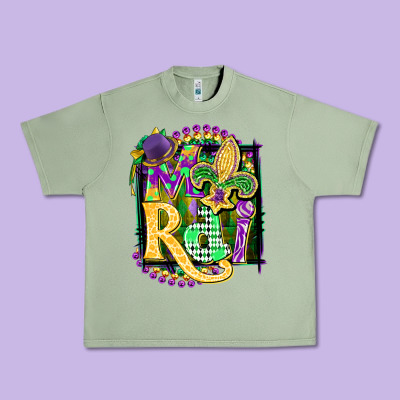 Mardi Gras Urban Heavy Tee Designed By Cowgirlartshop