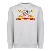 Heather Grey 8th field artillery w br   ribbon 8th field artillery w br ribbon Heavyweight Sweatshirt - ArtMosaic