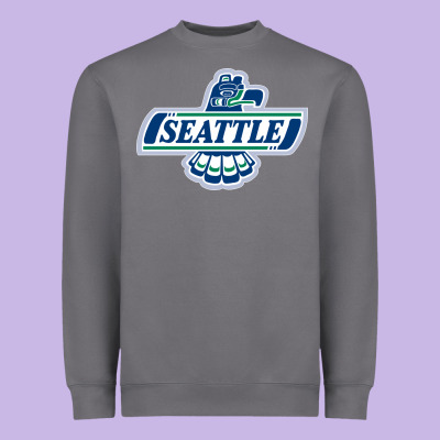 Seattle Thunderbirds, Heavyweight Sweatshirt Designed By Artmosaic
