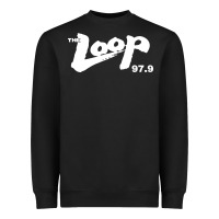 Black The Loop 97.9 Illinois Radio Heavyweight Sweatshirt - ArtMosaic