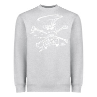 Heather Grey slash Heavyweight Sweatshirt - ArtMosaic